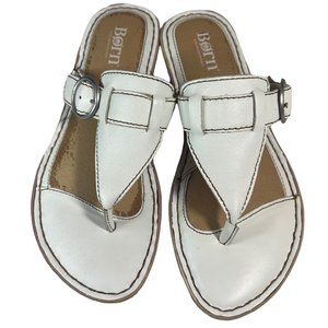 Born Handcrafted Footwear - Leather Sandals - White - Size: 6 (EUR: 36.5)